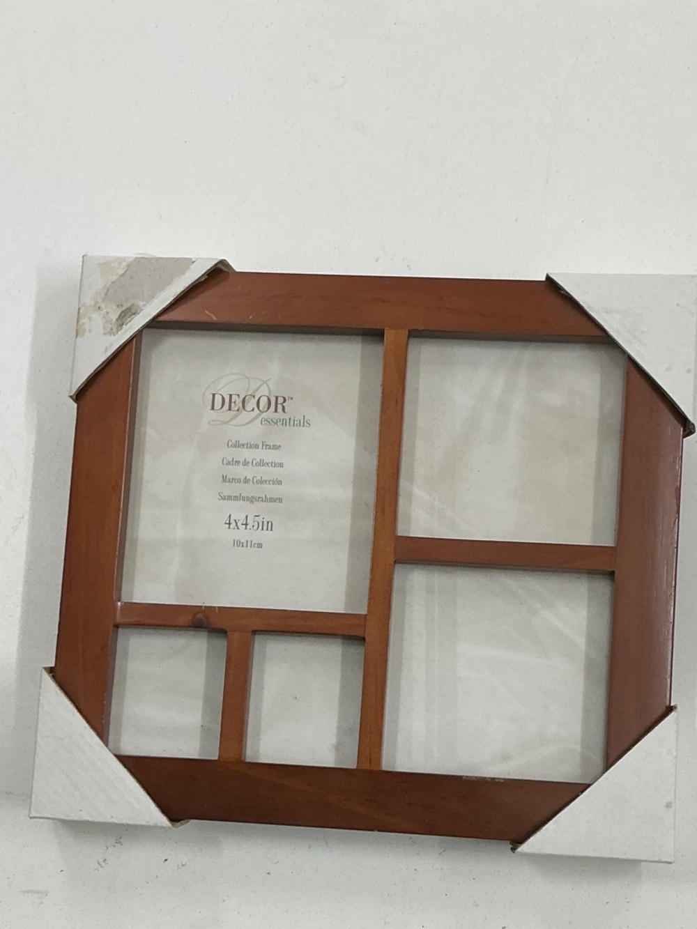 Mainstays Warm Brown Multi-Opening Wood Photo Collage Frame